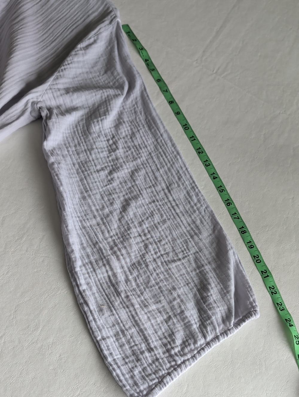 Acacia Swimwear Long Sleeve Light Blue Gray Tunic Dress Women's Size M / L - Picture 4 of 9